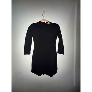 Bobbi Rocco black long sleeve mini dress size S